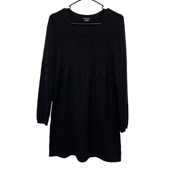 Theory Dresses & Skirts - theory Women 100% cashmere Mini dress A Line Black Long Sleeves